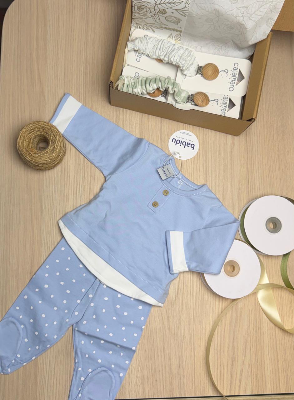 Babidu · Camisa larga con pantalón · Azul