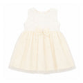 Bebé Feliz · Vestido con perlas · Crema