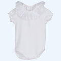 Calamaro · Body blanco cuello rosa · 18M