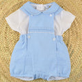 Dulce de Fresa · Peto con camisa · Azul