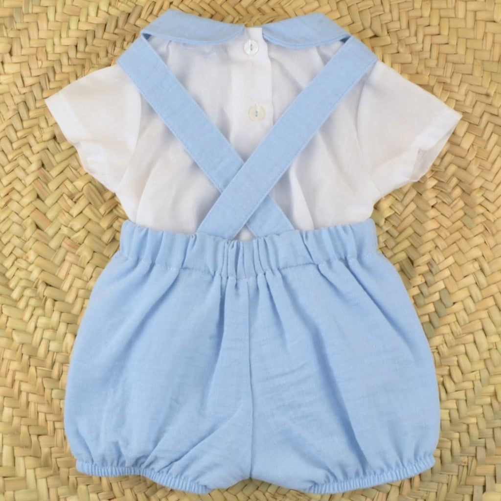 Dulce de Fresa · Peto con camisa · Azul