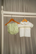 ÉTERNELLE · Conjunto smock pistacho