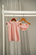 ÉTERNELLE · Vestido bata rosa empolvado