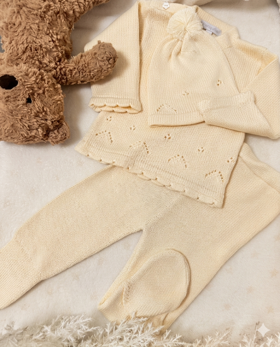 Periquita · Conjunto Tejido 3 Piezas Maiz