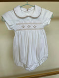 Periquita · Enterizo Smock M/larga Blanco Beige