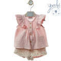 YOEDU · Conjunto Bebé Niña Decoración Rosa Empolvado