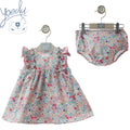 YOEDU · Vestido Bebé con Braguita Marmolina Fresa