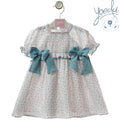 YOEDU · Vestido Infantil Azulejo Turquesa